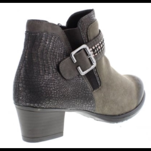 rieker grey ankle boots